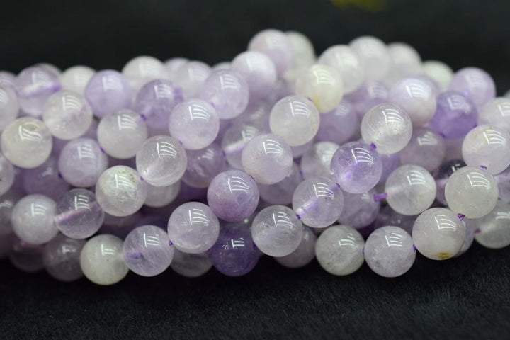 Milky amethyst - round- beads supplier