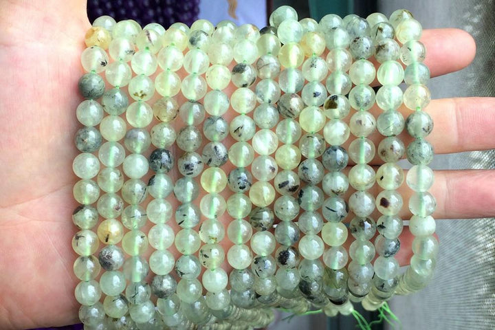 Prehnite - Round- beads supplier