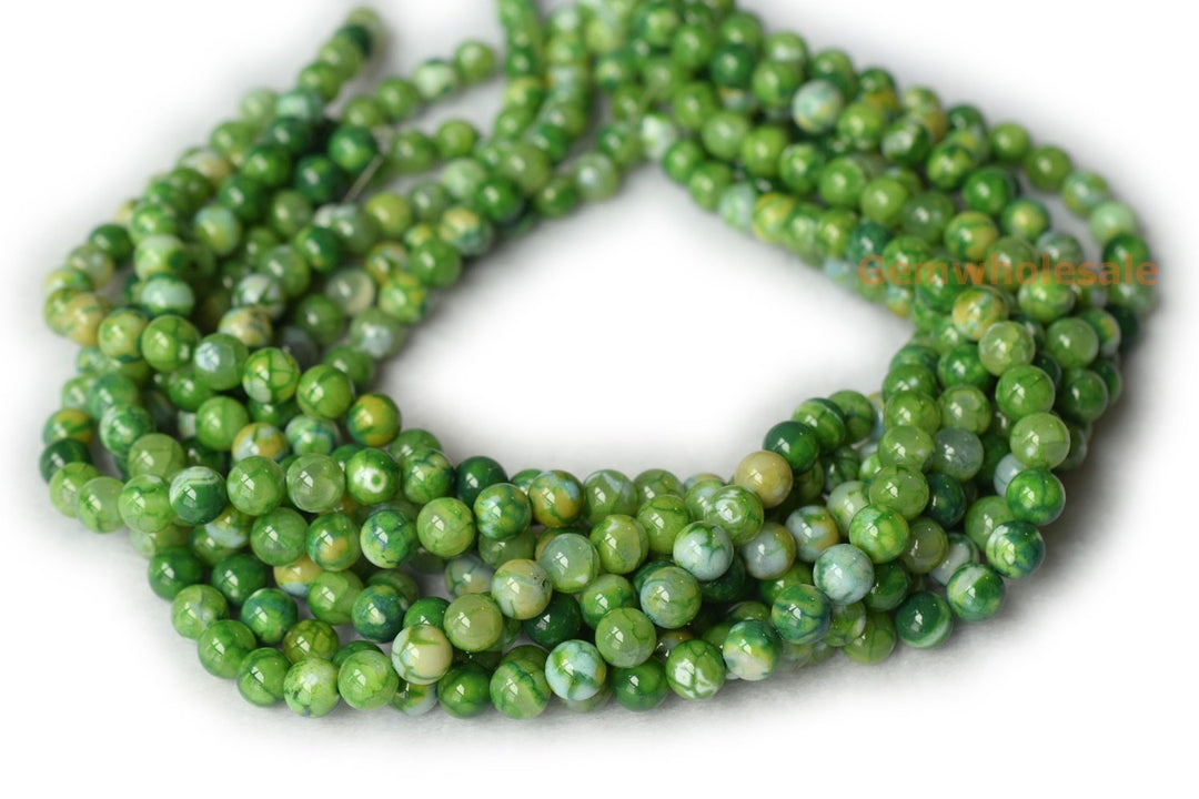 fire Agate - Round- beads supplier