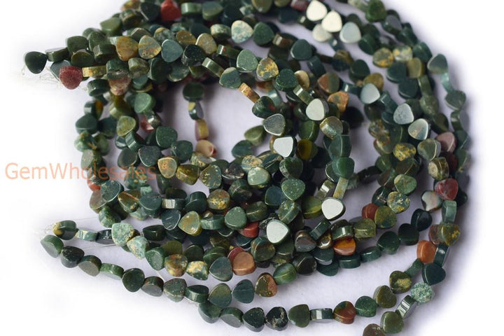 Indian Bloodstone - Heart- beads supplier