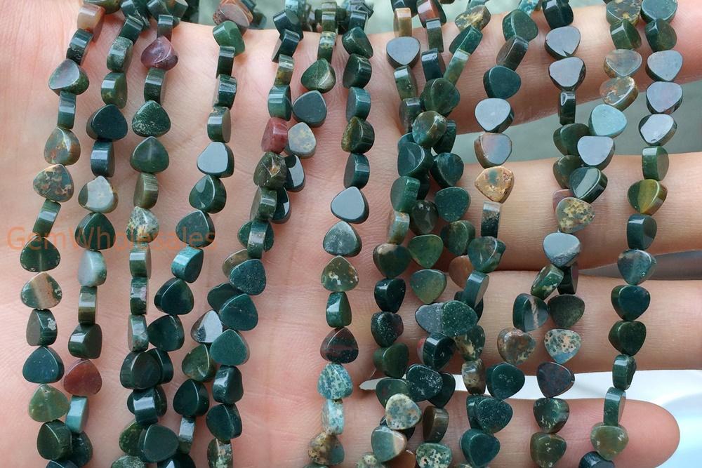 Indian Bloodstone - Heart- beads supplier