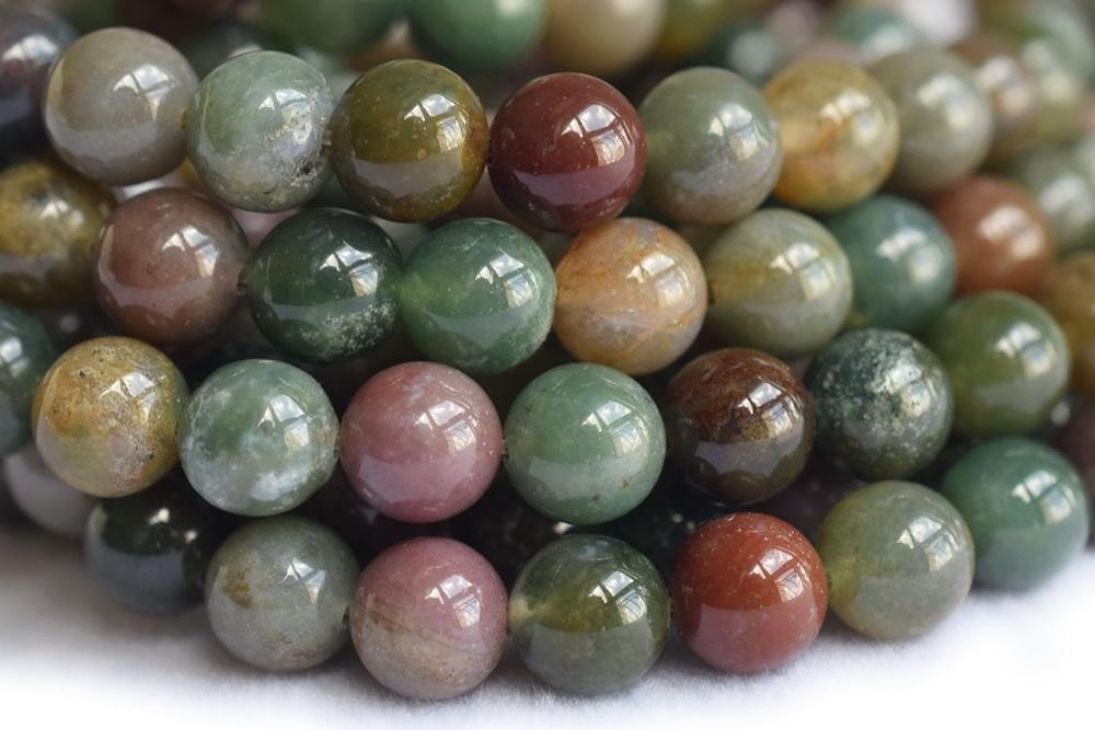  AIYINGZHU 140 pcs 8mm Natural Gemstone Beads for Jewelry  Making, Clear Quartz Crystals Round Smooth Healing Agate Stone Beads Bulk