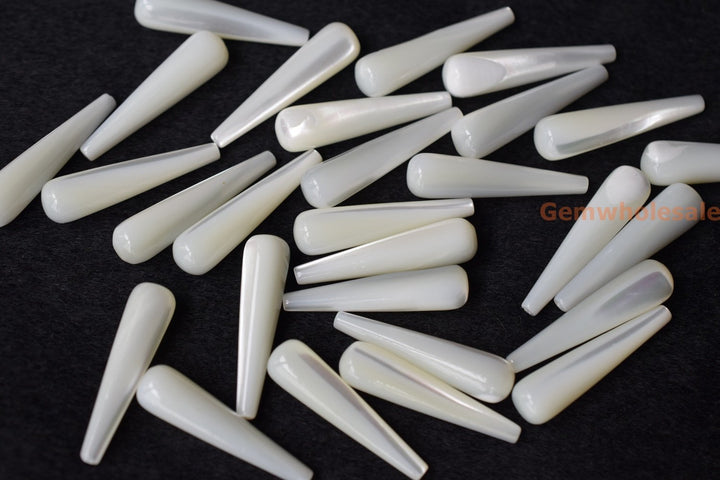 White MOP - Tear drop- beads supplier