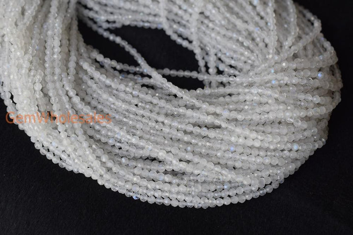 Moonstone - Round faceted- beads supplier
