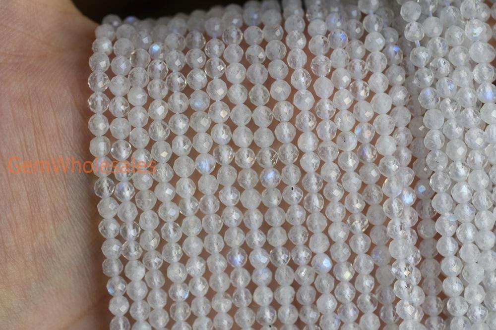 Moonstone - Round faceted- beads supplier