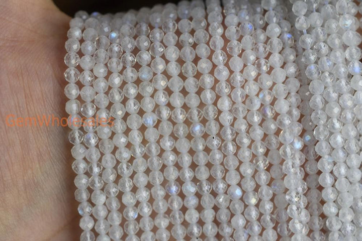 Moonstone - Round faceted- beads supplier