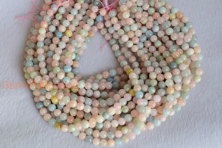 Morganite - Round- beads supplier