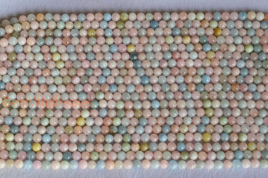 Morganite - Round- beads supplier