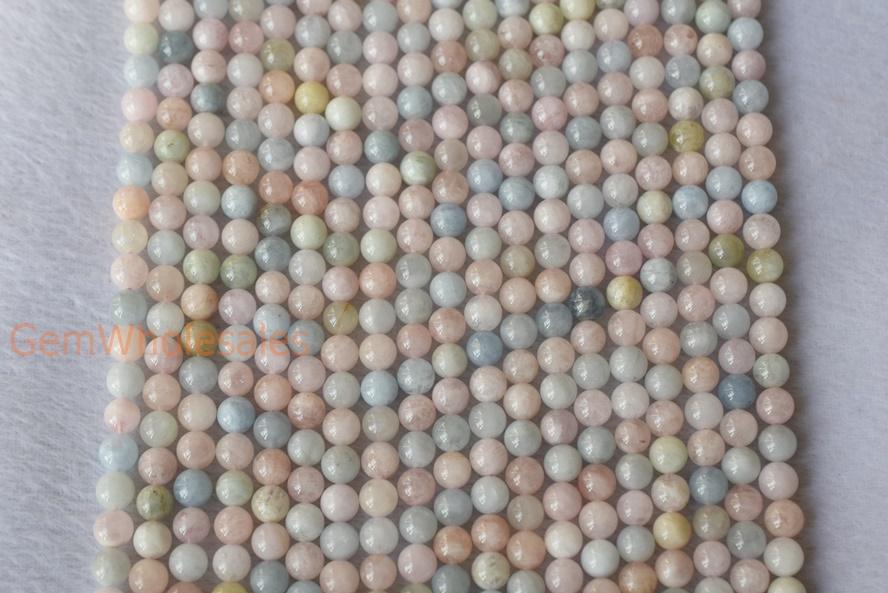 Morganite - Round- beads supplier