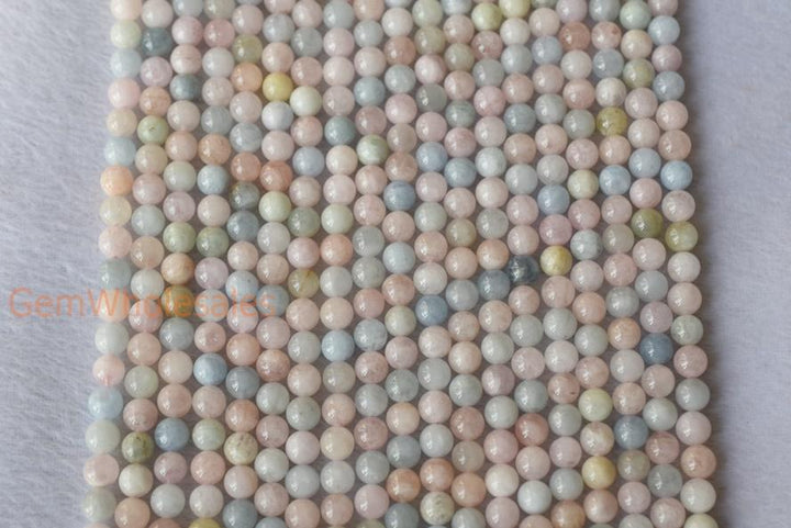 Morganite - Round- beads supplier