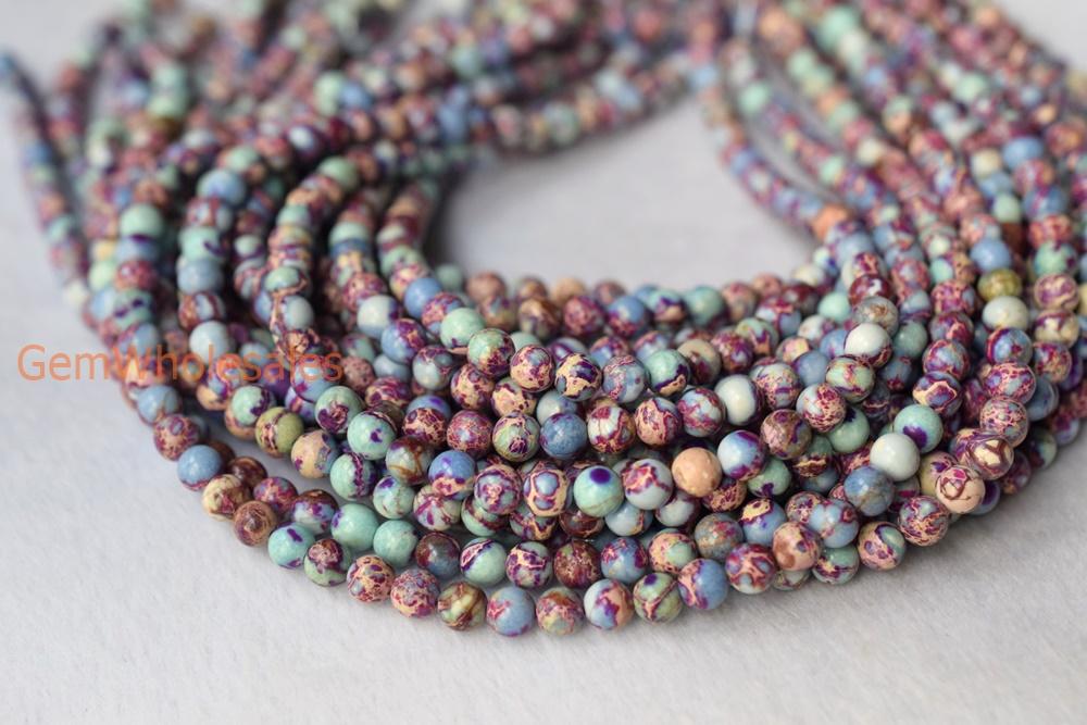 Sediment,impression jasper,emperor jasper,Aqua terra jasper - Round- beads supplier