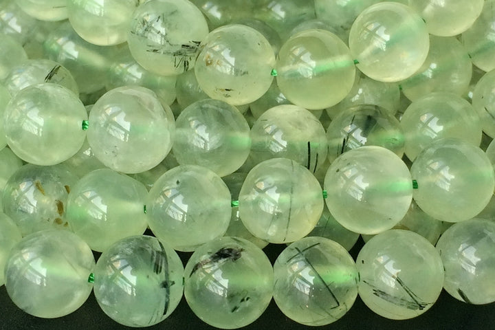 15.5" 8mm Natural prehnite stone Round beads, green Semi precious stone A