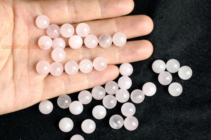 rose quartz - Round- beads supplier
