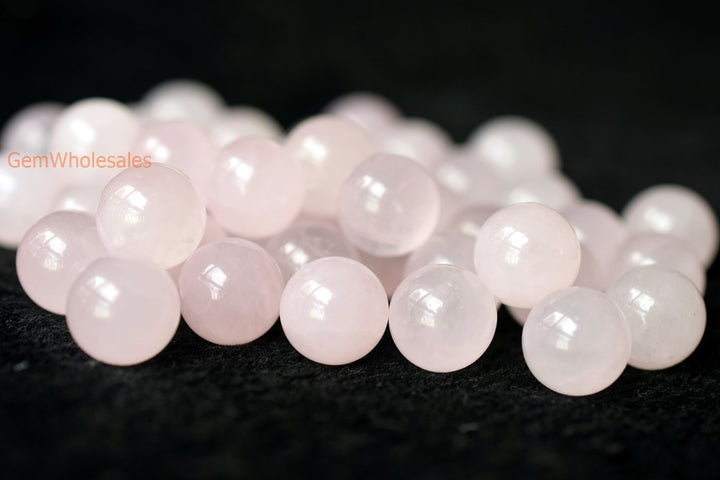 rose quartz - Round- beads supplier