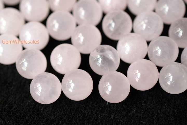 rose quartz - Round- beads supplier