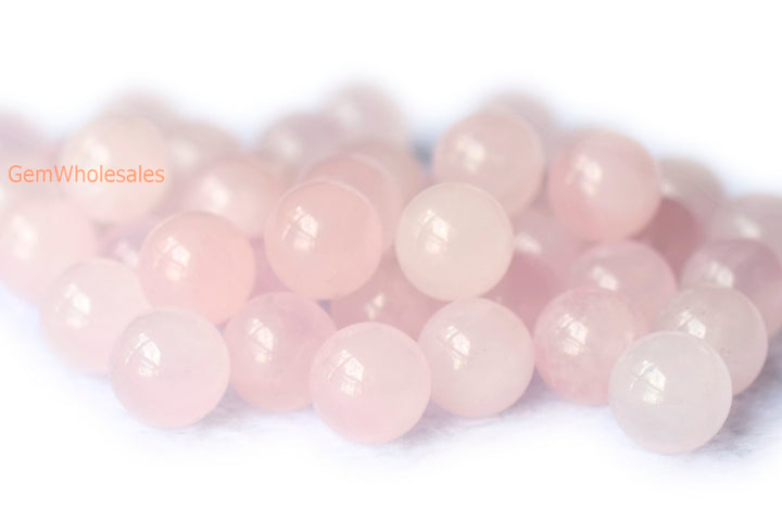 rose quartz - Round- beads supplier