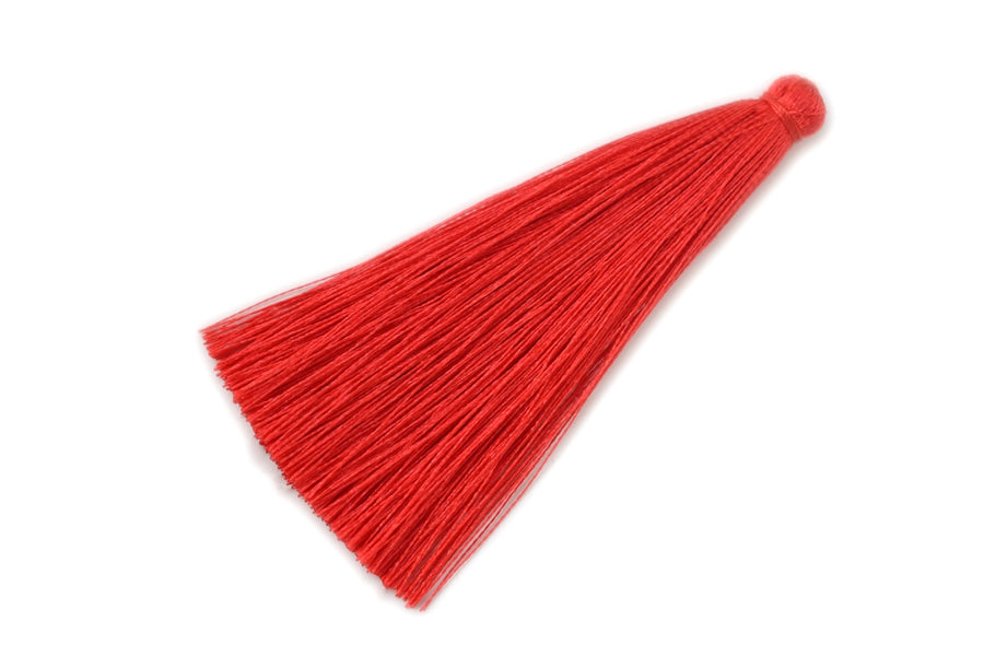 10PCS 6.5cm High Quality Red Handmade silky Thread Tassels