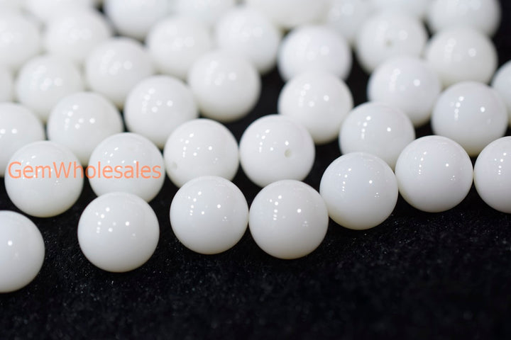 White agate - Round- beads supplier