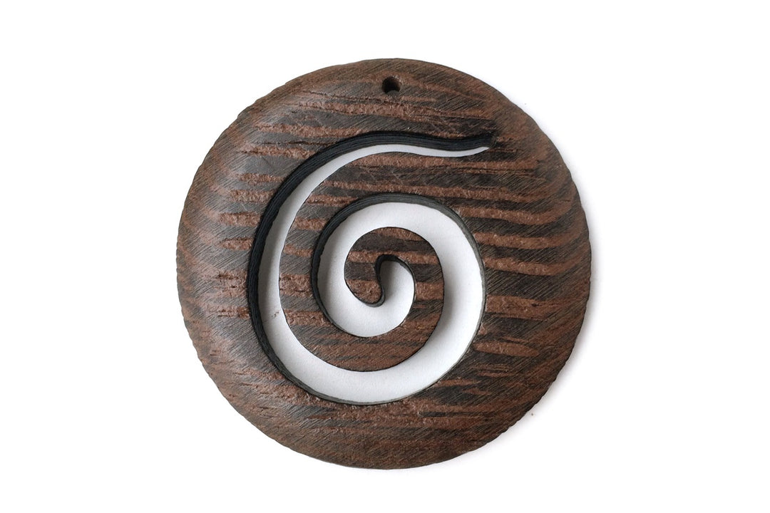 10pcs 50mm Brown Wooden round pendant, wood earrings pendant charm accessory