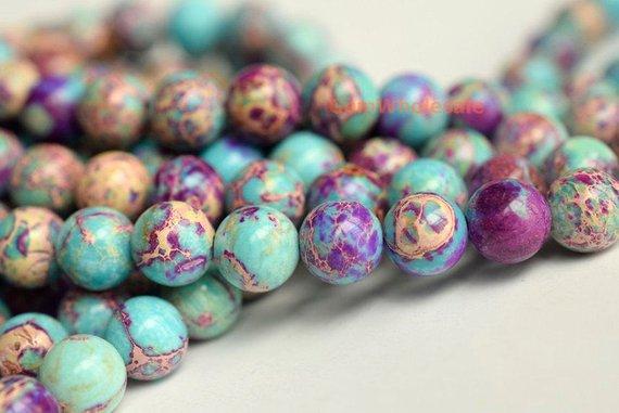 Sediment,impression jasper,emperor jasper,Aqua terra jasper - Round- beads supplier