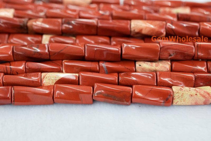 Red jasper - Tube- beads supplier