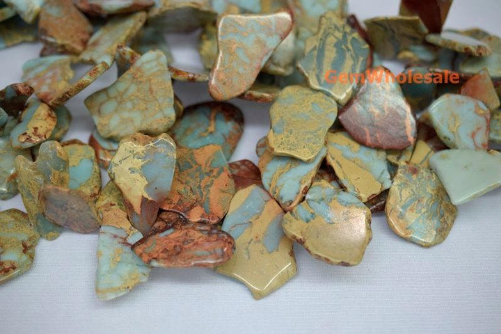 Sediment,impression jasper,emperor jasper,Aqua terra jasper - Nugget- beads supplier