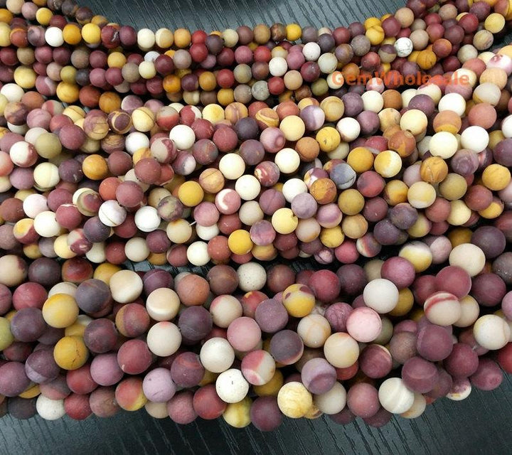 Moukaite,Mookaite - Round- beads supplier