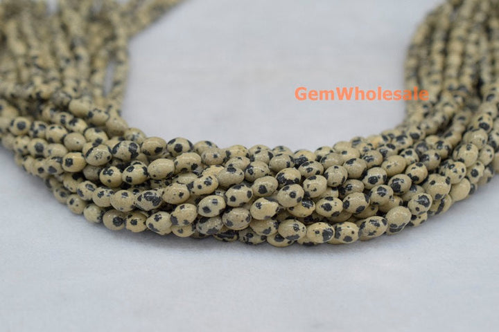 Dalmation jasper - Rice- beads supplier