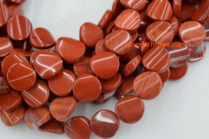 Red jasper - Coin- beads supplier