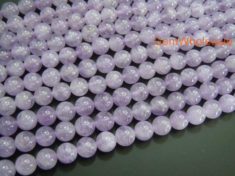 Milky amethyst - round- beads supplier