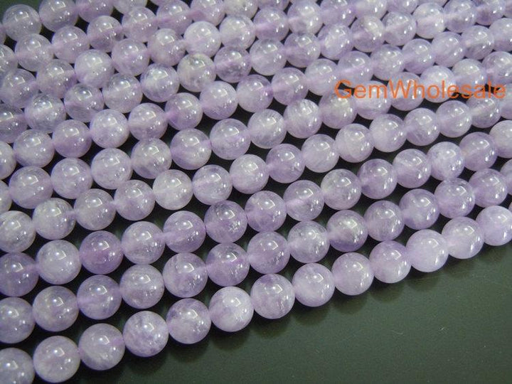 Milky amethyst - round- beads supplier
