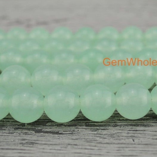 15" 6mm/8mm/10mm/12mm green Malaysian jade Round beads gemstone