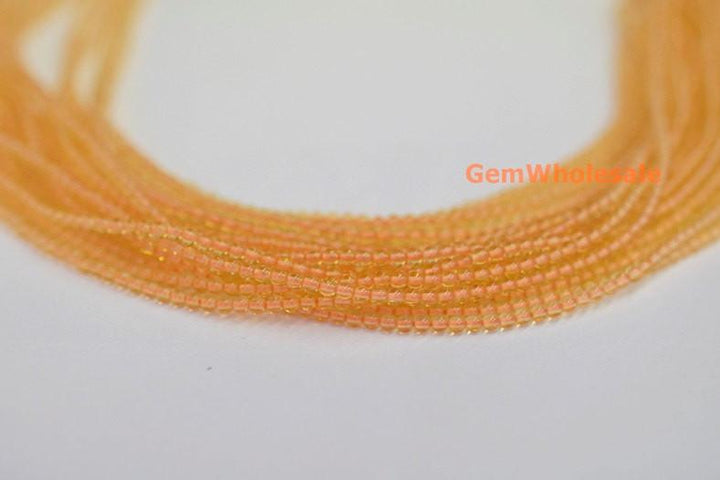 15.5" Citrine 2mm round beads,semi-precious stone,gemstone