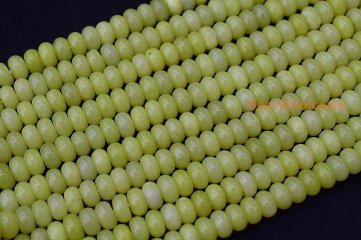 Olive jade - Rondelle- beads supplier